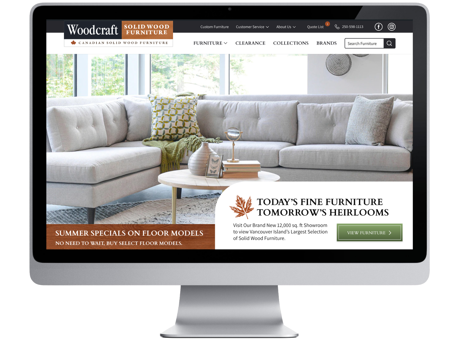 Woodcraft Furniture site Creative Inc.